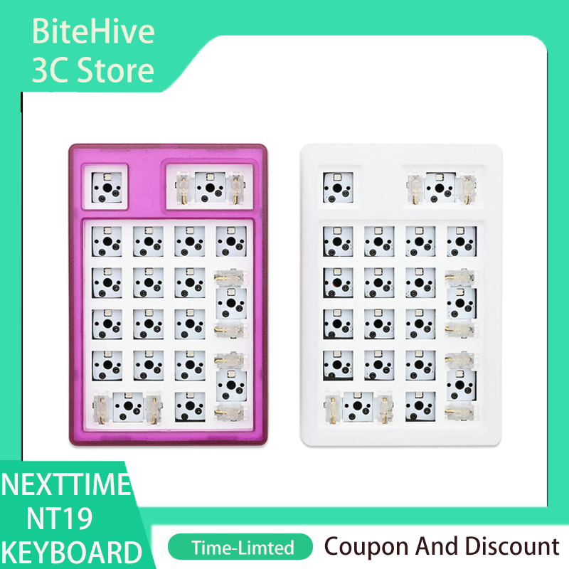 Mechanical Numpad Hot Swap Rgb Wireless - Nexttime Nt19 Numpad Bluetooth 2.4G 3-modus