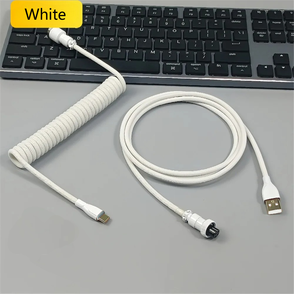 Voor Magnetische Schakelaar US - Type C Detachable Cable Coiled Keyboard recensie en prijs