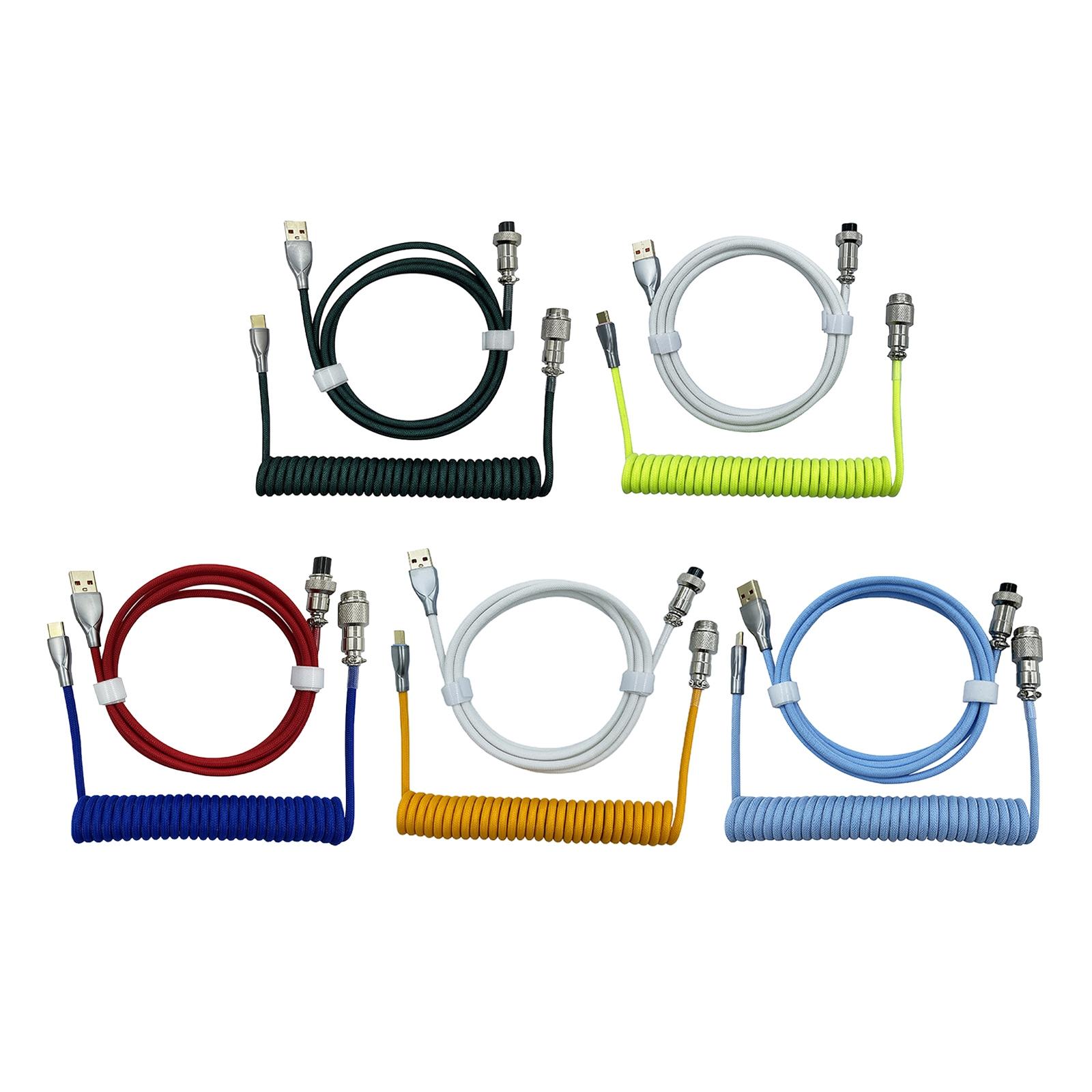 Opgerolde USB-C-verlengkabel m - Type C Detachable Cable Coiled Keyboard recensie en prijs