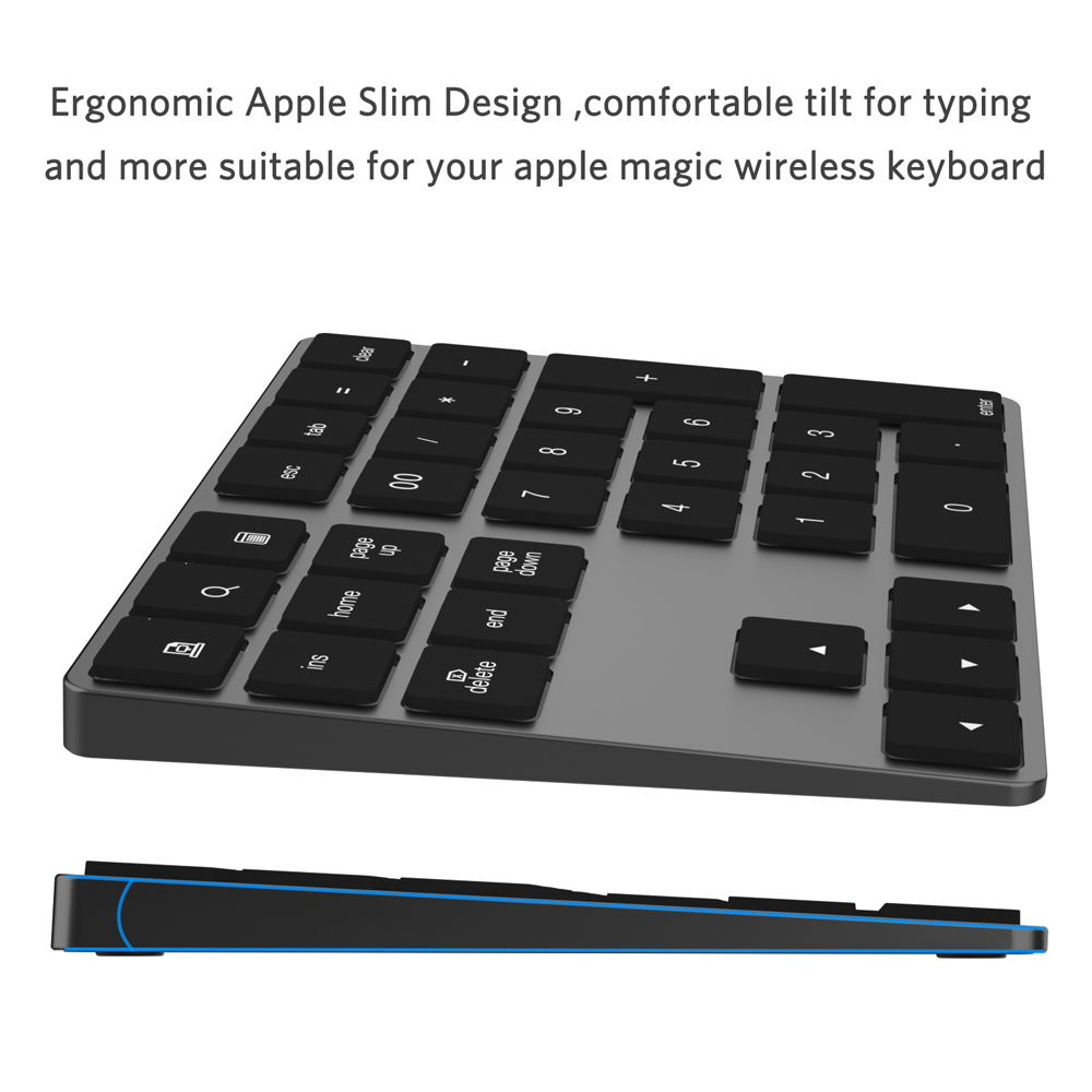 Externe data-entry Bluetooth-n - Bluetooth Numeric Keypad Aluminum Slim recensie en prijs
