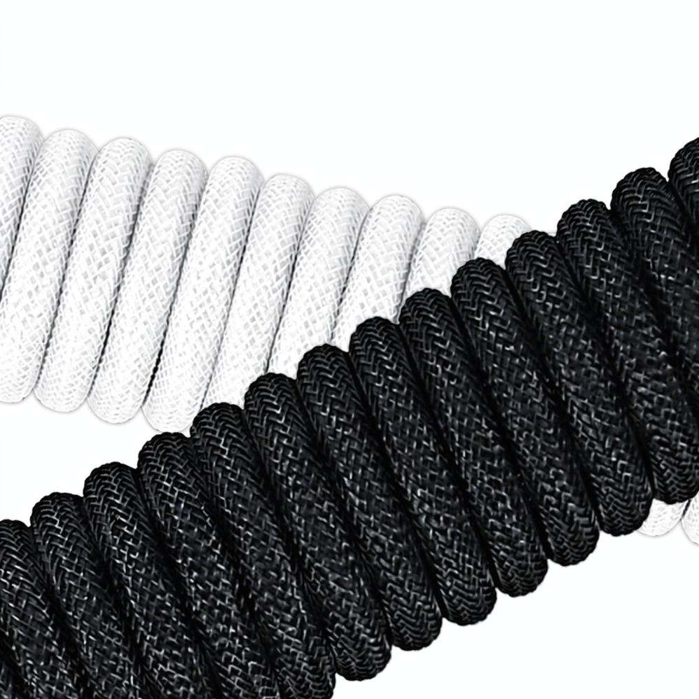 Gevlochten kabel voor mechanis - Type C Detachable Cable Coiled Keyboard recensie en prijs