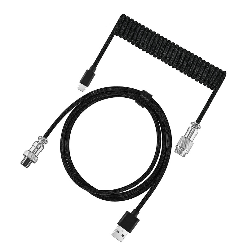 Opgerolde toetsenbordkabel typ - Type C Detachable Cable Coiled Keyboard recensie en prijs