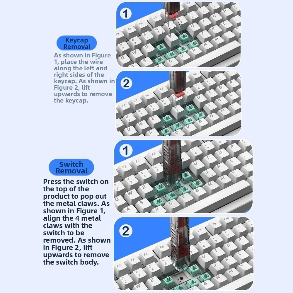 2-in-1 toetsenkapjesverwijdera - Keycap Puller Switch Puller 2 In 1 recensie en prijs