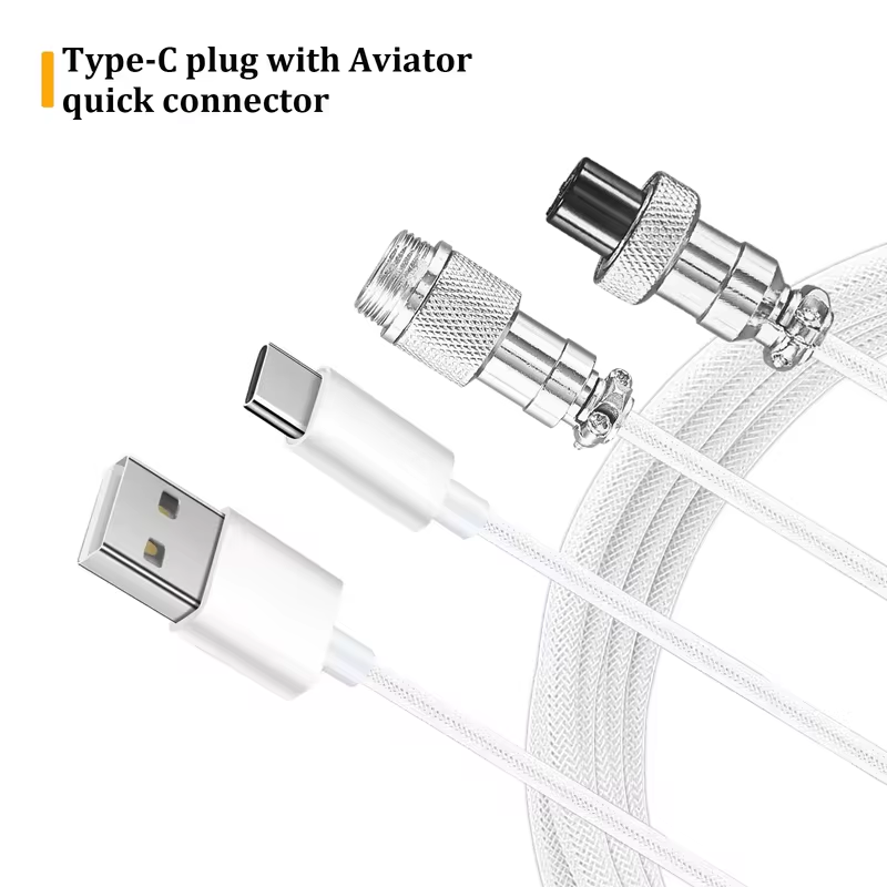 USB Type C Opgerolde Aviator-k - Type C Detachable Cable Coiled Keyboard recensie en prijs