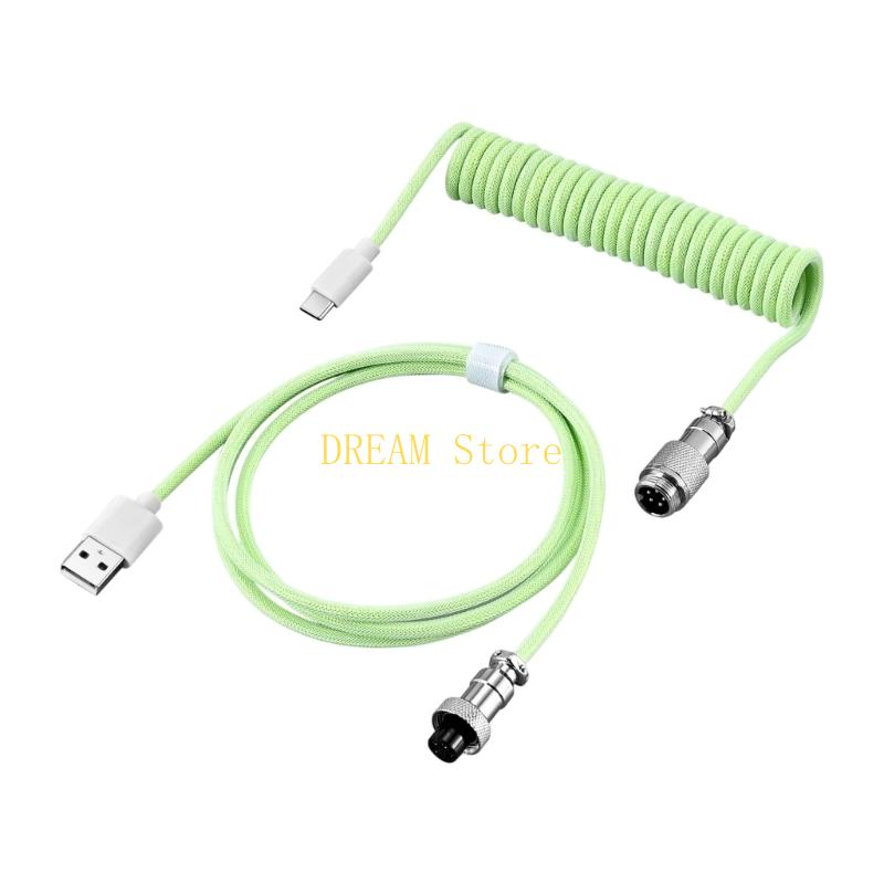 Afneembare metalen opgerolde t - Type C Detachable Cable Coiled Keyboard recensie en prijs