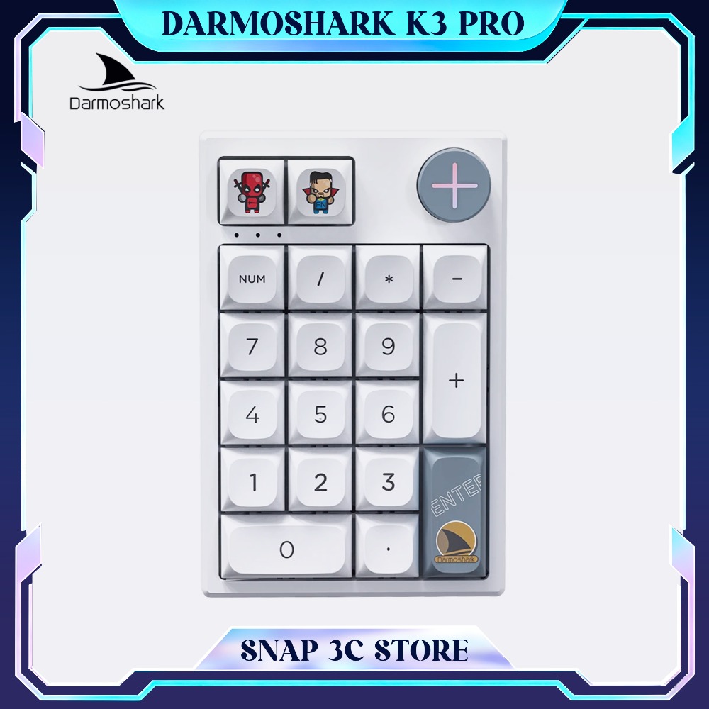 Darmoshark K3 Pro Draadloos me - Mechanical Numpad Hot Swap Rgb Wireless recensie en prijs