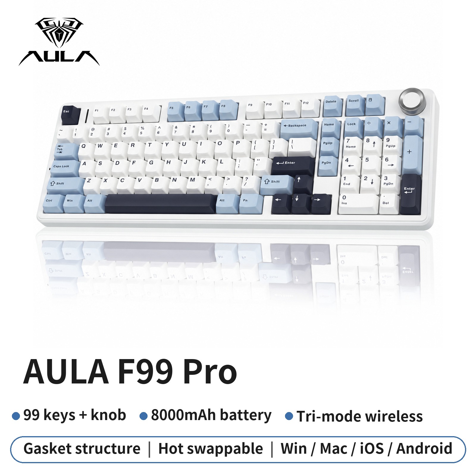 AULA F99 96% Draadloos mechani - Mechanical Numpad Hot Swap Rgb Wireless recensie en prijs