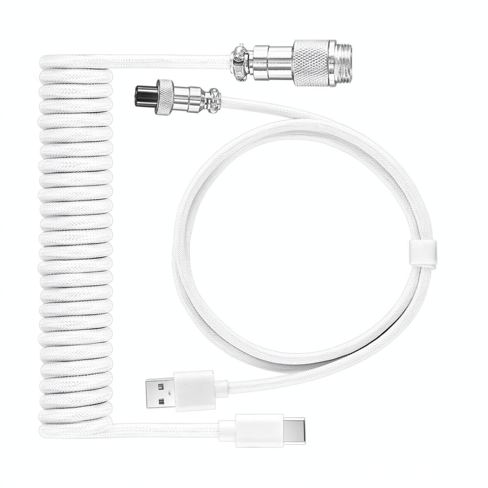 Gevlochten Aviator-kabel voor  - Type C Detachable Cable Coiled Keyboard recensie en prijs